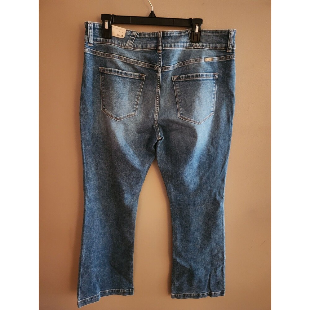 Kancan Maurices High Rise Flare Jeans Size 32x34 32 Long NWT - Picture 4 of 6